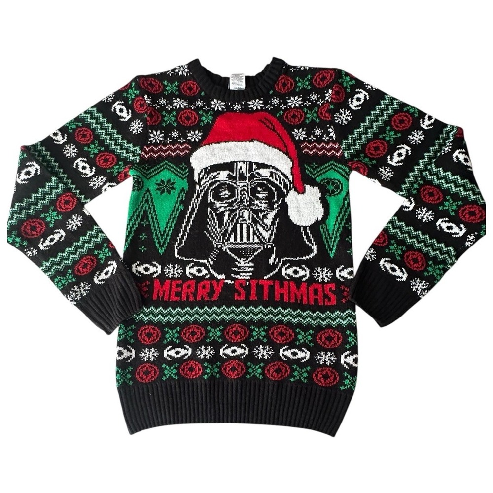 Darth Vader Merry‎ Sithmas Santa Ugly Christmas Sweater Men's Size XS Star Wars